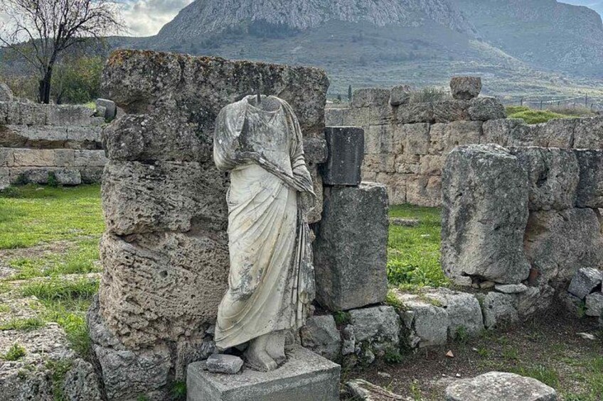 Athens Ancient Corinth Tour with Tickets Beach Stop and Pickup 3