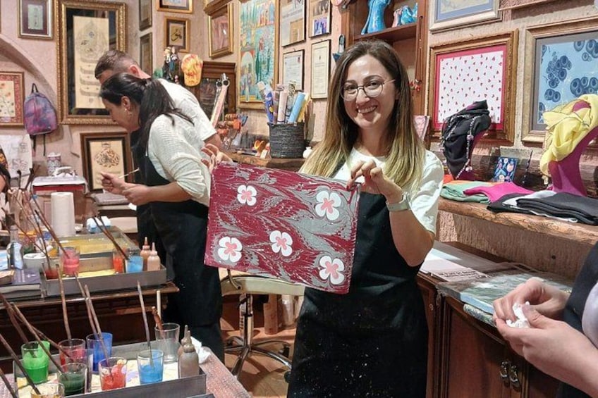 Private Ebru Art Experience in Cappadocia 1
