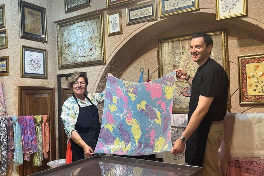 Private Ebru Art Experience in Cappadocia 2