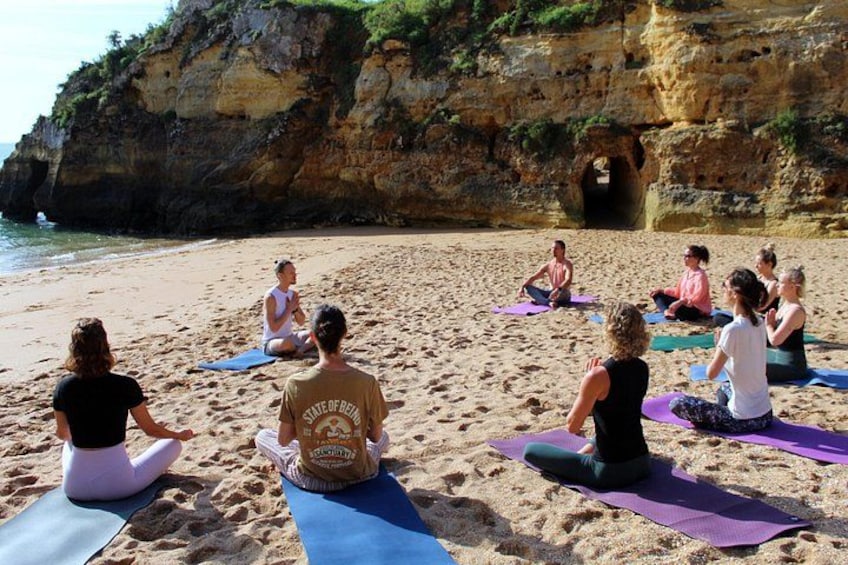 Lagos, Portugal: Sunrise Beach Vinyasa Flow Yoga 1