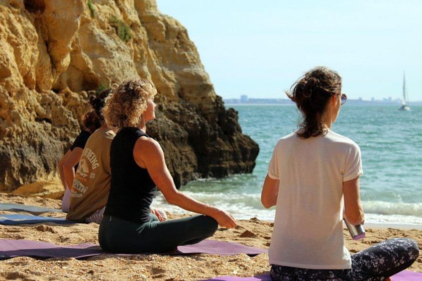 Lagos, Portugal: Sunrise Beach Vinyasa Flow Yoga 4