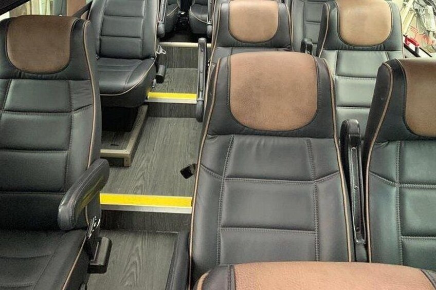 Individual leather bucket seating 2