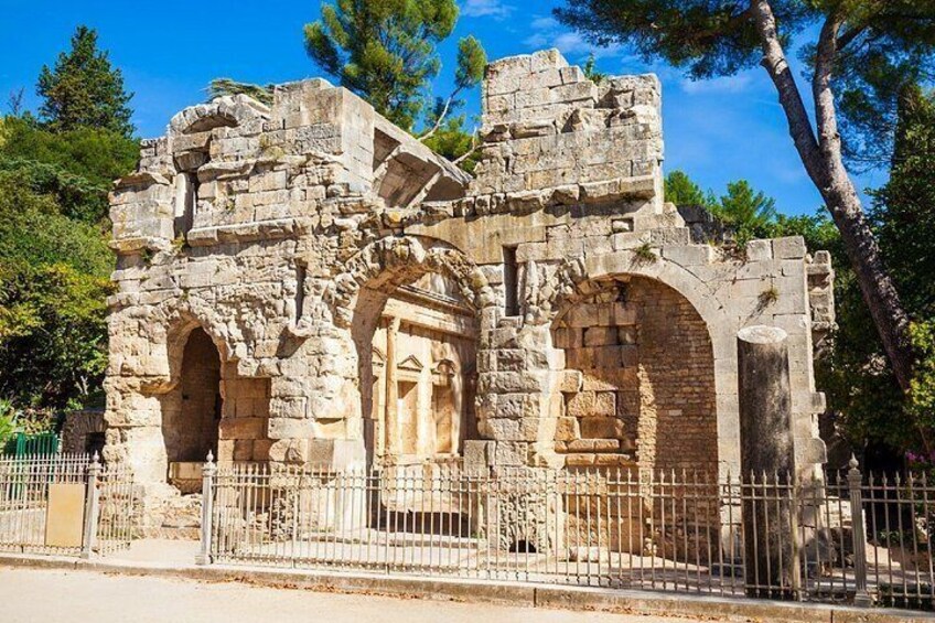 Temple of Diana: The romantic ruins nestled in the heart of the Jardins de la Fontaine, a favourite place to walk in Nimes. 2