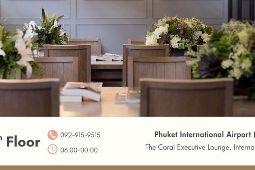 Phuket Airport: Coral Lounge Access 4