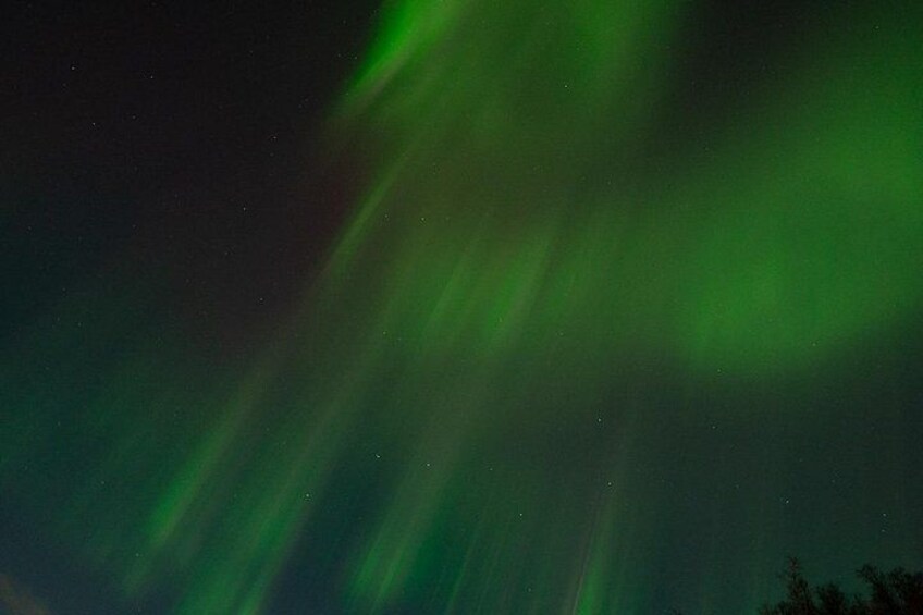 Het noorderlicht aan de nachthemel. 5