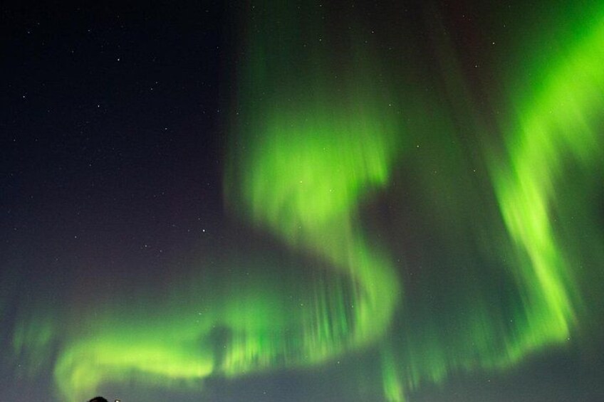 Het Noorderlicht (Aurora Borealis) aan een nachthemel. 2