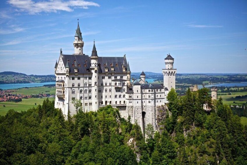 Castles Neuschwanstein and Hohenschwangau from Munich 1