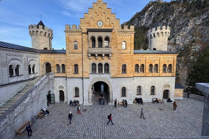 Neuschwanstein Castle courtyard 4
