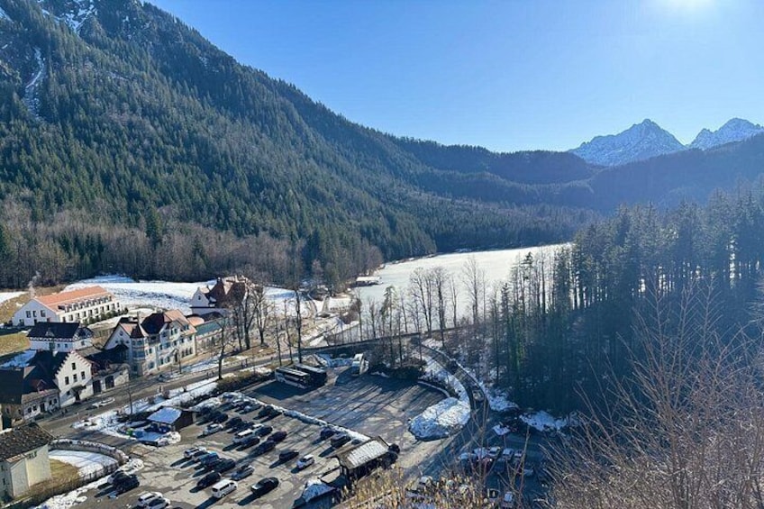 View from the castle to Lake Alpsee 2