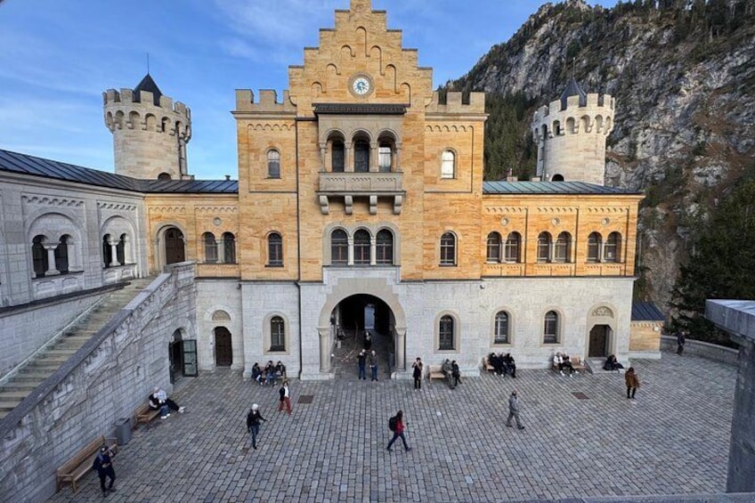 Neuschwanstein Castle courtyard 4