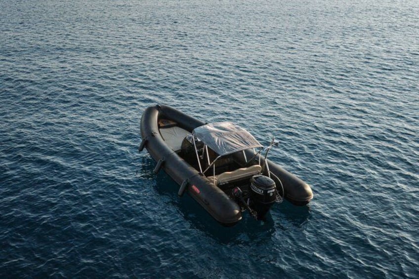 Private RibBoat Tour in Ios Cyclades with Greek Snacks and Drinks 1
