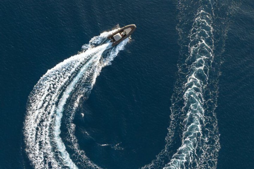 Private RibBoat Tour in Ios Cyclades with Greek Snacks and Drinks 5