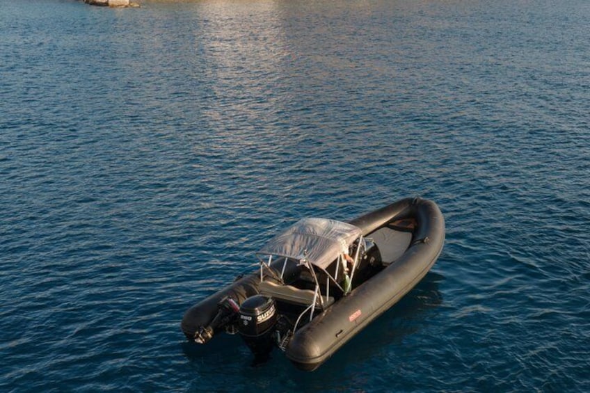 Private RibBoat Tour in Ios Cyclades with Greek Snacks and Drinks 3