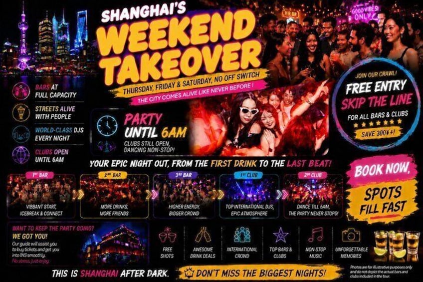 Shanghai Pub Crawl (Guided Bar Hopping) with Shots Included 2