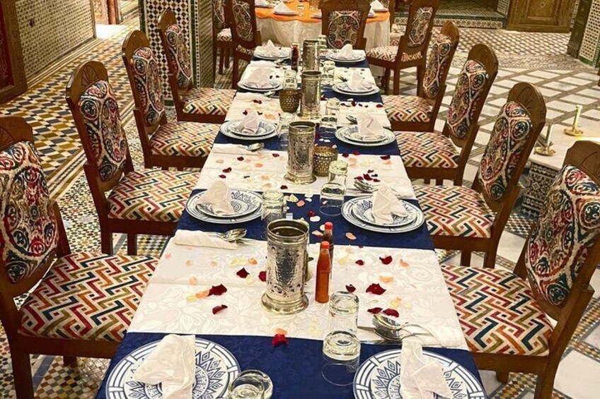 Fez Moroccan Breakfast on Rooftop with Medina Views 2