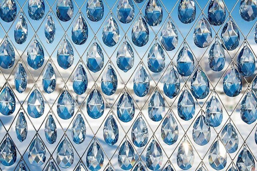 A diamond-encrusted fence. 3