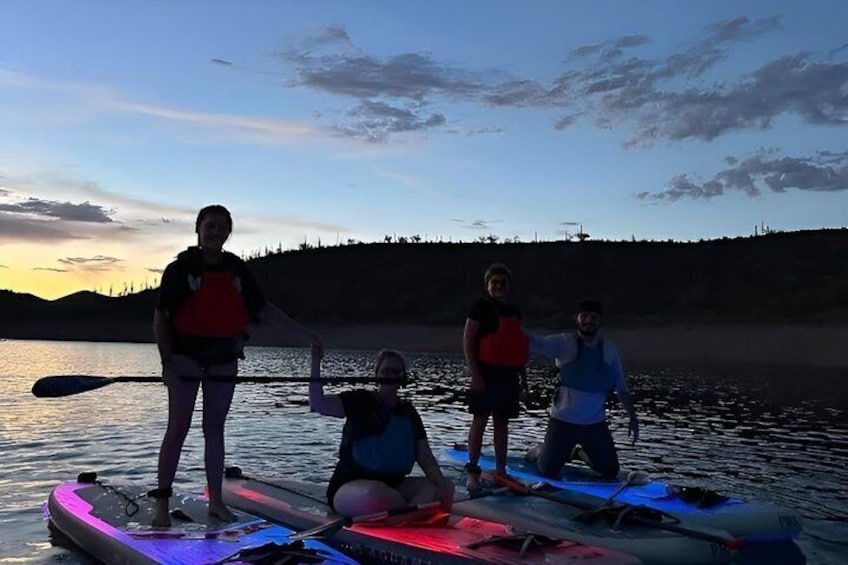 Lake Pleasant Neon Glow Paddleboard Night Experience 2