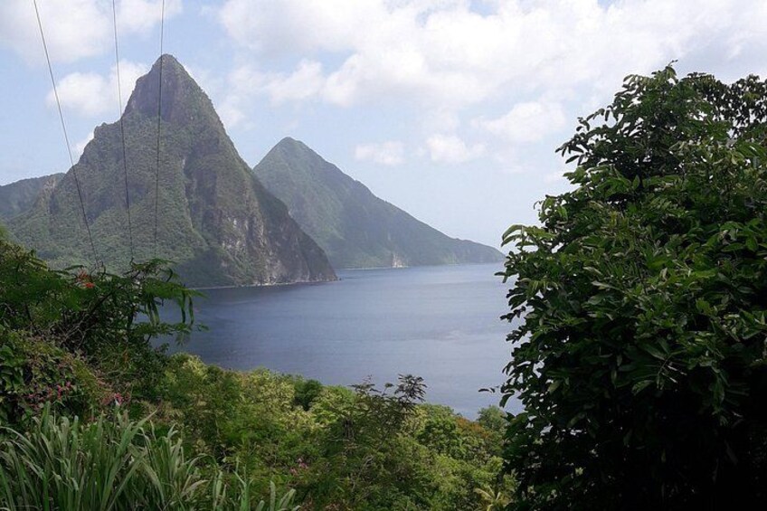 A mountainous landscape with a body of water. 5