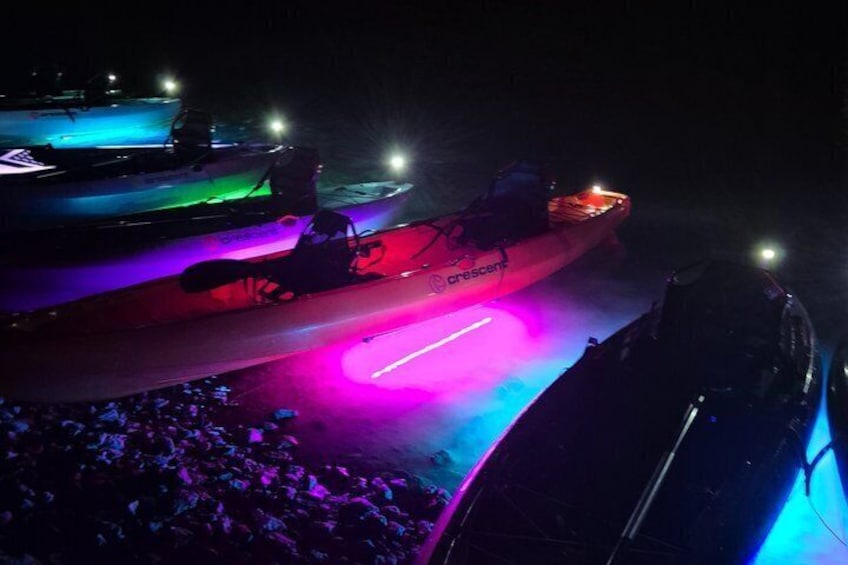 Lake Pleasant Neon Glow Kayak Night Tour Near Phoenix 4