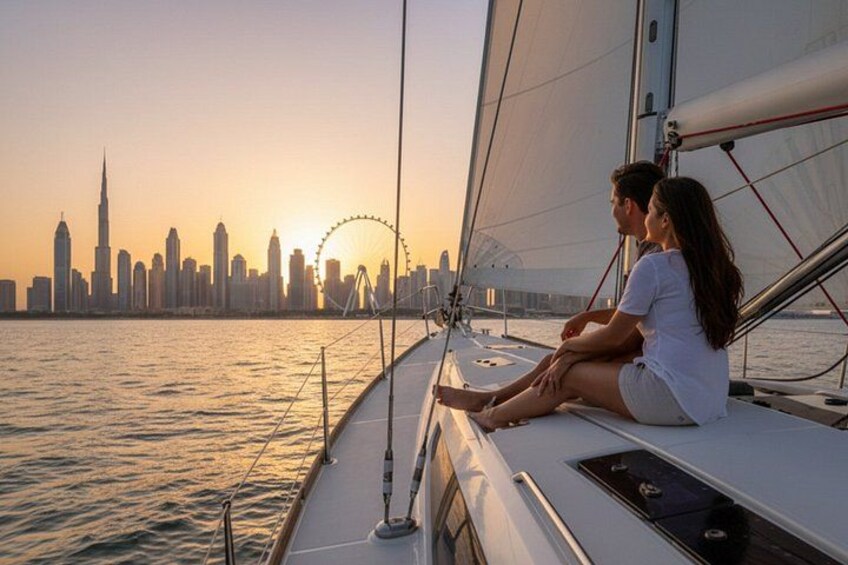 Sails of Dubai Shared Sailing Yacht Tour with Swimming 1