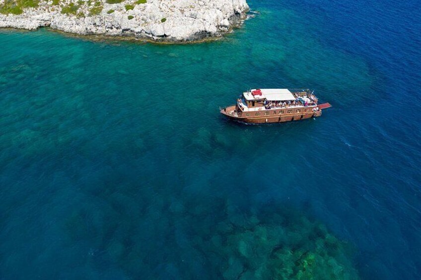 Captain Sparrow Every Day Lindos by Boat With Swimming 3