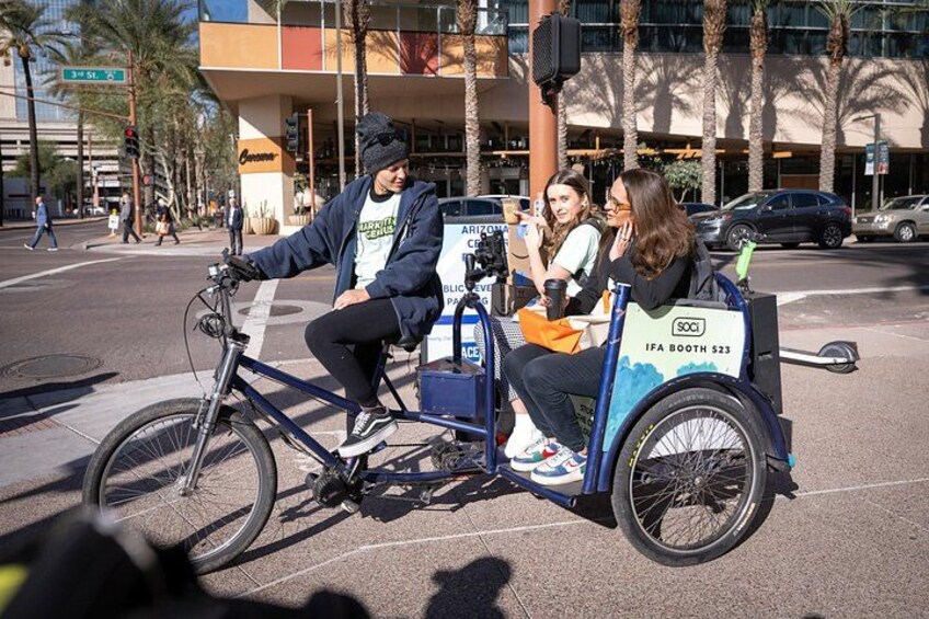 Sip, Spin and Explore Downtown Phoenix Pedicab Tour 5