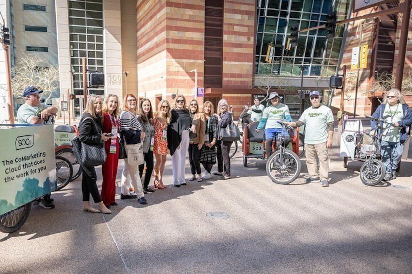 Sip, Spin and Explore Downtown Phoenix Pedicab Tour 3