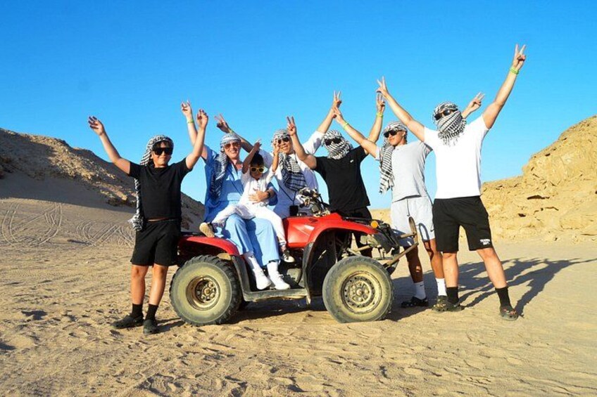 Hurghada Desert Safari: Quad, Buggy, 4X4 Jeep, BBQ Dinner & Show 1