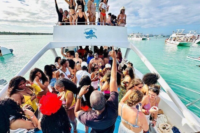 Punta Cana Hip Hop Party Boat with DJ Open Bar and Views & pickup 1