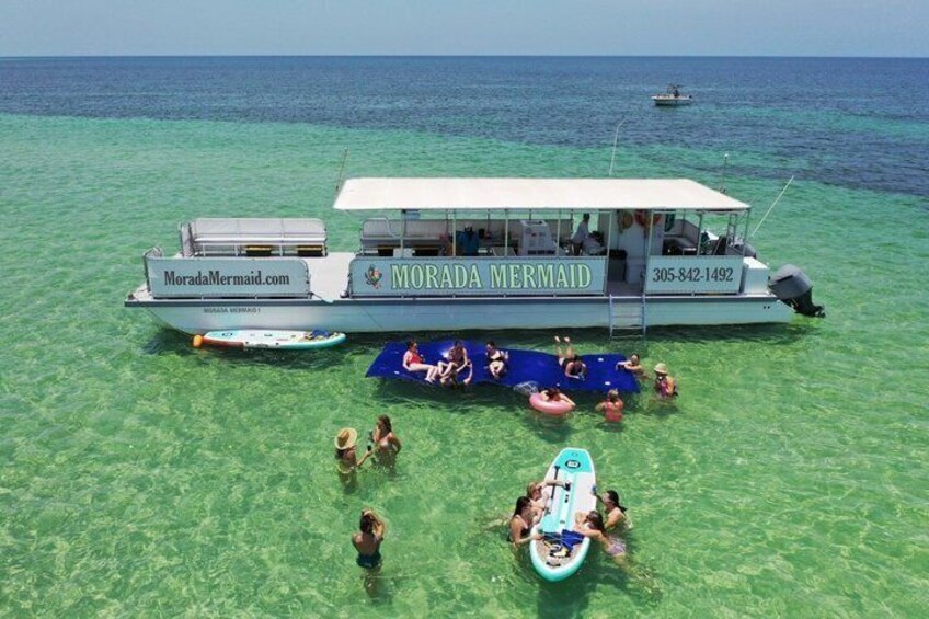 Islamorada Sandbar Escape Sightseeing Paddleboarding and Swimming 1
