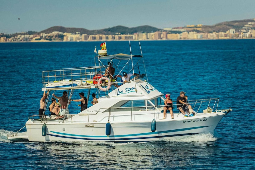 Picture 33 for Activity Benalmádena: Private boat with dolphins, snorkeling, activities, and slide 2