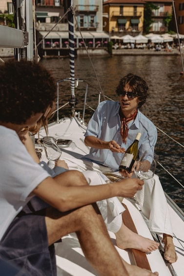 Picture 7 for Activity Lake Como: Sailing Boat Tour with Skipper and Aperitivo 3