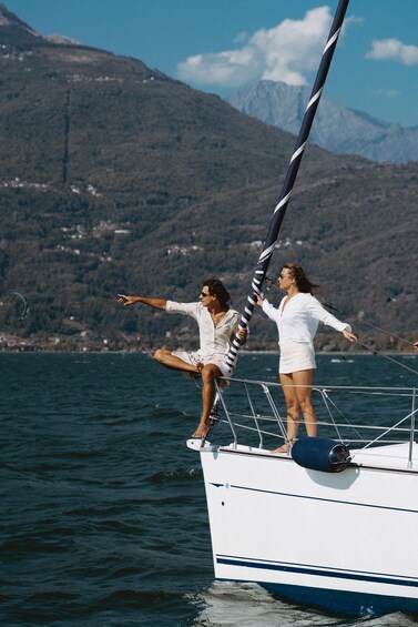 Picture 28 for Activity Lake Como: Sailing Boat Tour with Skipper and Aperitivo 4