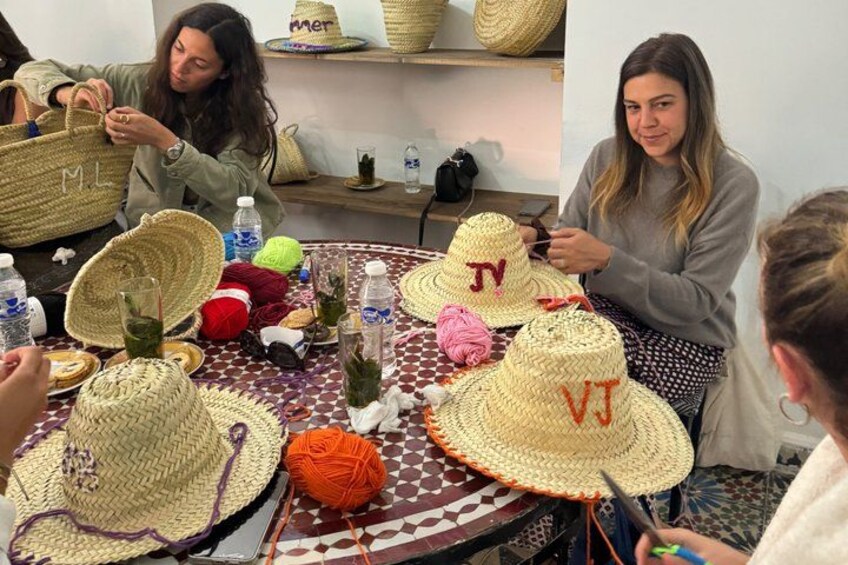 Create Your Own Colorful Moroccan Embroidered Basket 1