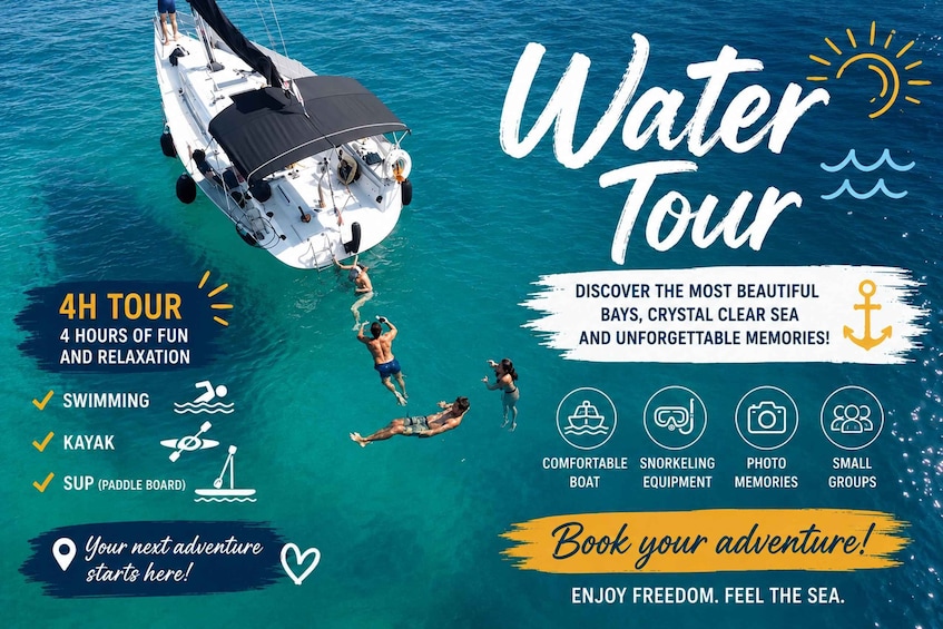 Zadar: Island cruise with, snorkeling and kayaking and SUP 1