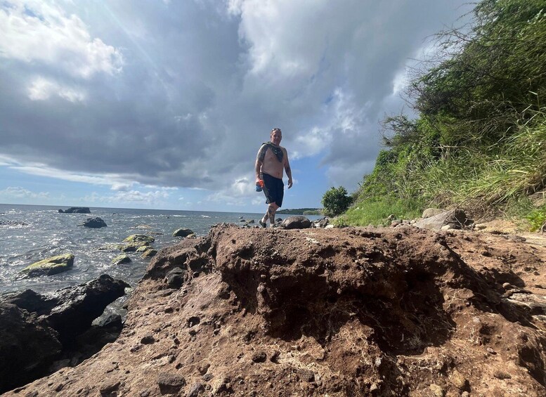 Picture 16 for Activity Hike St. Kitts: Sea Glass Discovery at Volcanic Beach 3