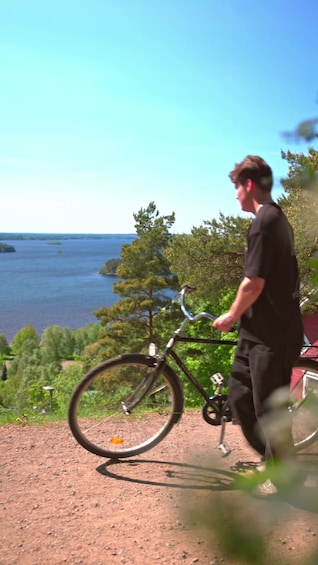 Picture 11 for Activity Tampere: Finnish Sauna & Lake Swim Bike Tour 2