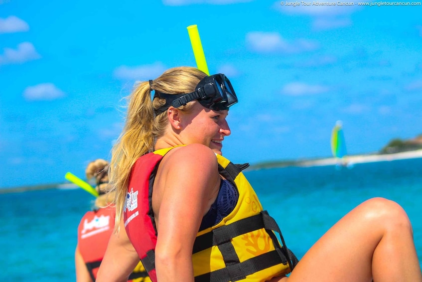 Picture 2 for Activity Cancun: Jungle Tour Adventure with Speedboat and Snorkeling. 4