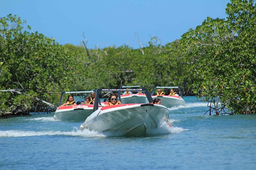 Cancun: Jungle Tour Adventure with Speedboat and Snorkeling. 1