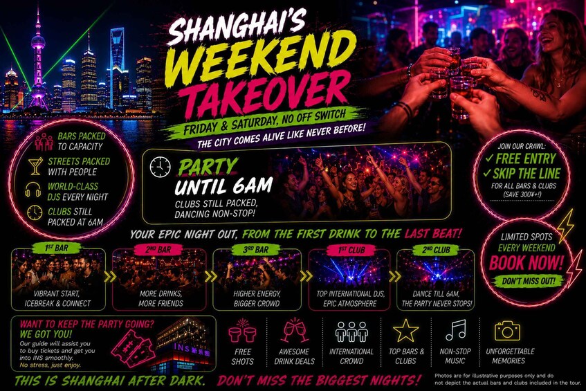 Picture 1 for Activity Shanghai Pub Crawl (Guided Bar Hopping) with Shots Included 2