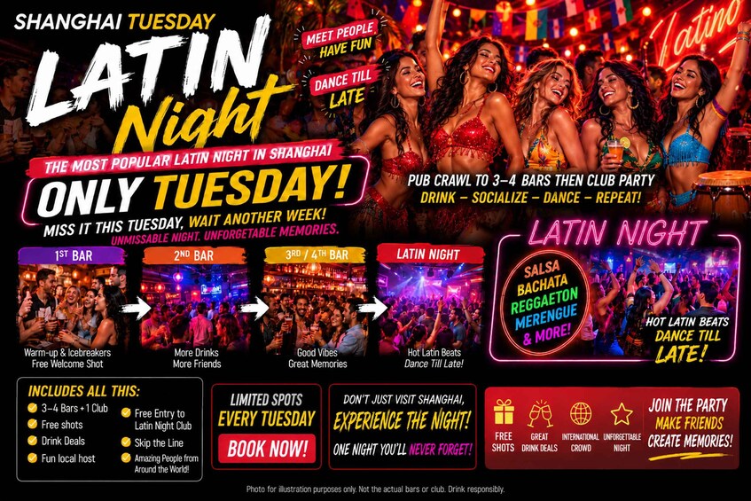 Picture 2 for Activity Shanghai Pub Crawl (Guided Bar Hopping) with Shots Included 2