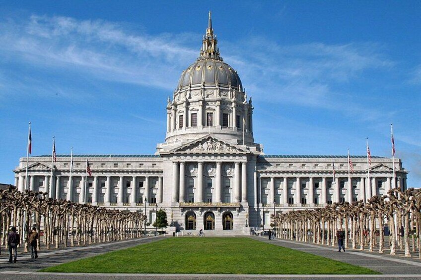 A large government building with a prominent dome and columns. 4