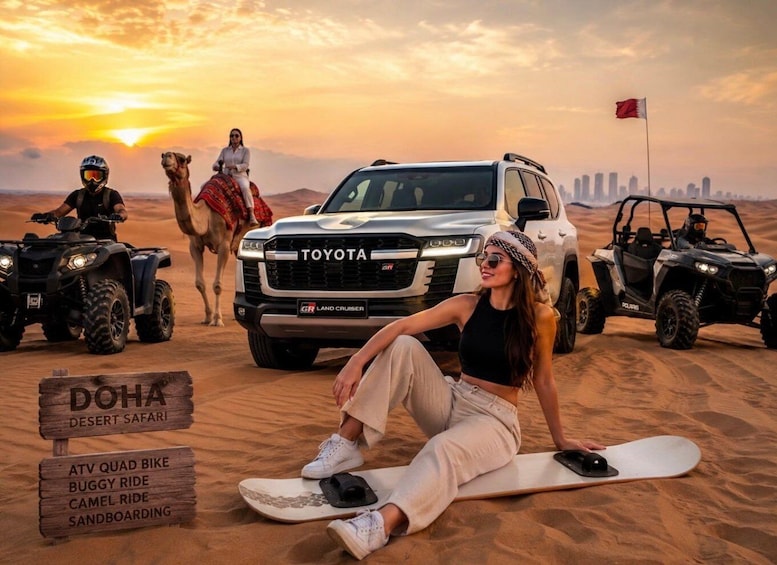 Doha: ATV Quad Bike and Buggy Desert Safari with Camel Ride 1