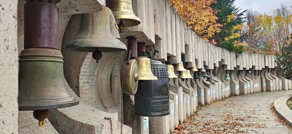The Bells park Sofia, over 100 bells. Pick up drop off 1