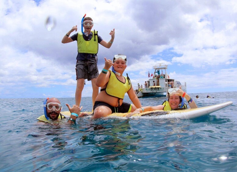 Picture 12 for Activity Oahu: 3 Zipline & All Inclusive Dolphin Watch Snorkel Cruise 2