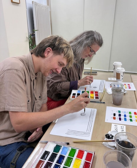 Picture 19 for Activity Osaka: Paint Japanese Postcards & Carve a Hanko Stamp 5