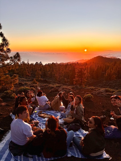 Picture 6 for Activity Tenerife: Teide National Park Sunset Picnic and Stargazing 5