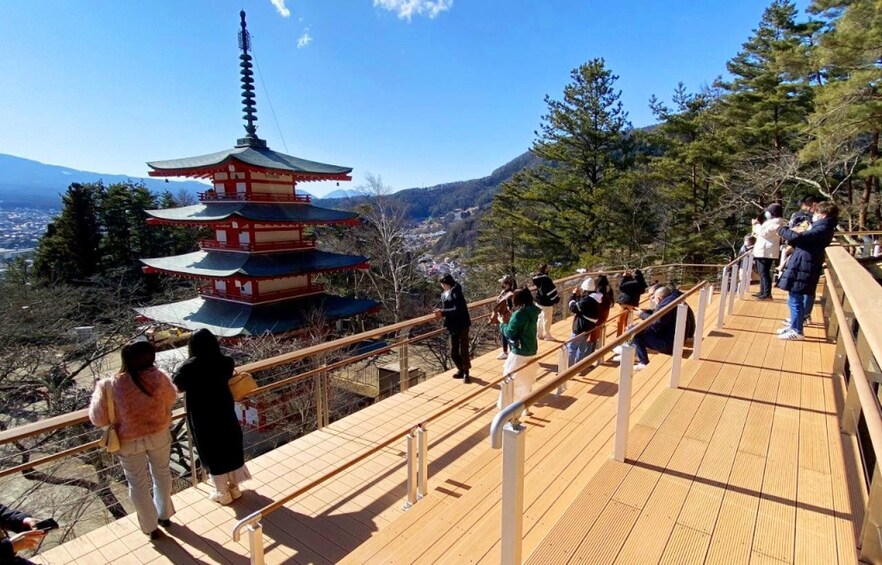 Picture 13 for Activity Mt Fuji Top 5 Spots Day Tour: Arakurayama Park,Oshino Hakkai 3