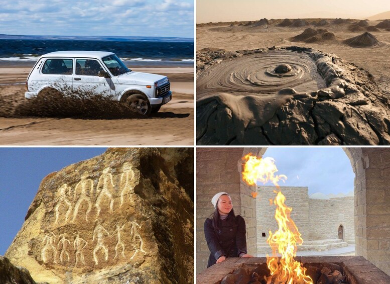 Baku: Gobustan, Off-Road Mud Volcanoes, Ateshgah & Yanardag 1