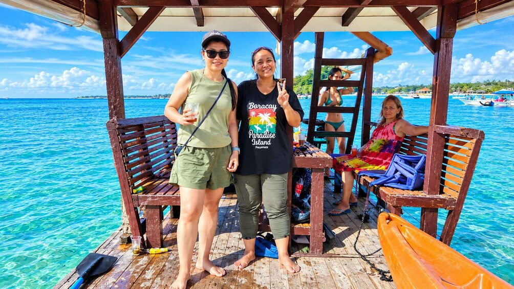 Picture 7 for Activity Little Boracay Beach Floating Bamboo Cottage w/ Picnic Lunch 5